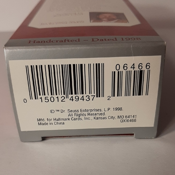 Hallmark "Keepsake" Grinch and Max Ornament in Classic Red & Green, Handcrafted - Picture 11 of 11